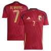 Nogometni Dres Belgija De Bruyne 7 Domaći Euro 2024